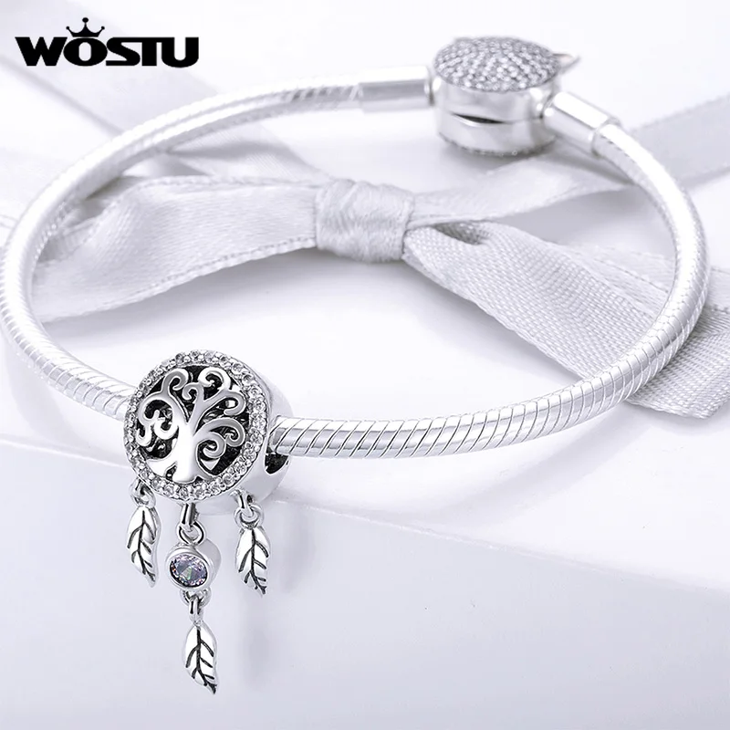 WOSTU Family Heart Copper Charm High heels Pendant Bee Boy &amp Girl Dangle Beads Fit Original Bracelets For Women Jewelry | Украшения и
