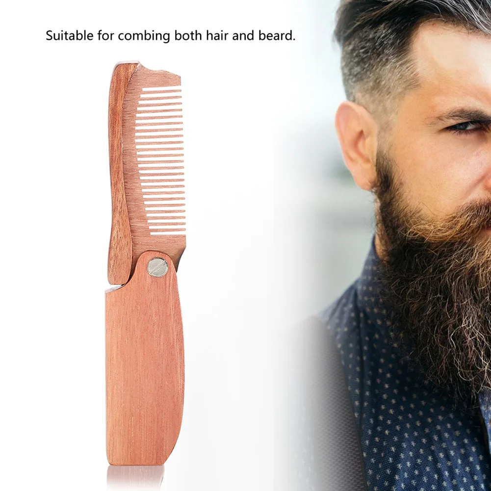 

Professional Portable Wooden Folding Comb Hair Brush Beard Comb Hair Brush Hairdressing Styling Tools