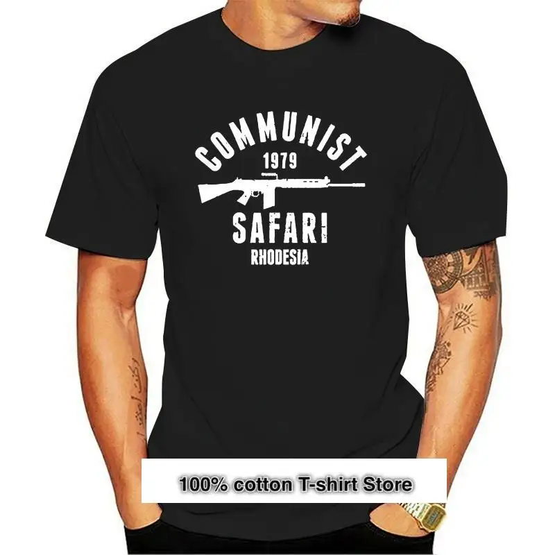 

New Men t-shirt Rhodesia 1979 Communist Safari White Ink tshirt Women t shirt