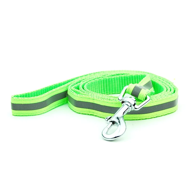 Светоотражающая шлейка и поводок для собак регулируемая яркость плоская веревка