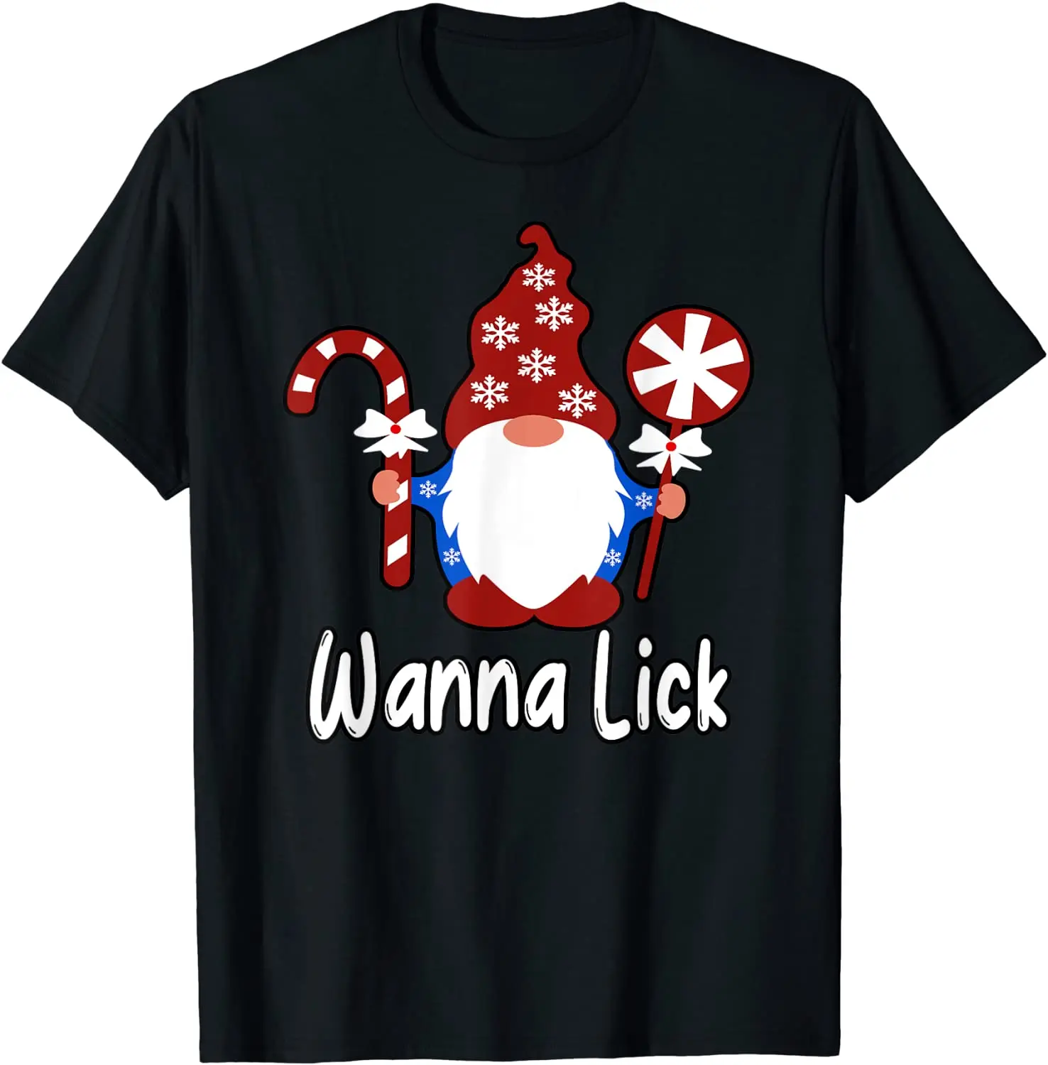 

Funny Naughty Christmas T-Shirt for Women Sarcastic Tee