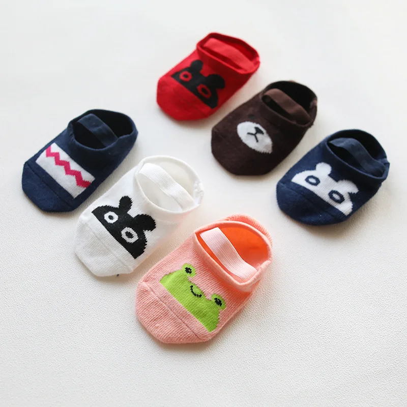 

Kids Baby Socks Boys Girls Cartoon Print Cute Toddlers First Walkers Stretch Warm Fashion Floor Crawl Sock Anti-Slipery Straps