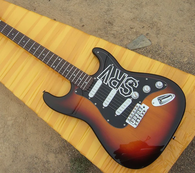 

Factory store sunset sunburst SRV pickguard rosewood fretboard ST signature 6 string Electric Guitar Guitarra