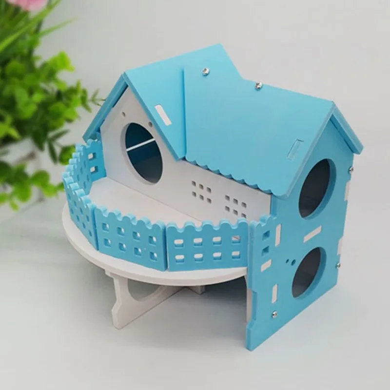 

Hamster Deluxe Double-Storey Villa Small Pet House Hamster Bedroom Ecological Board Hamster Nest