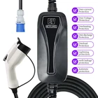 Зарядное устройство SAE J1772 EV, тип 1, уровень 2, 32A, EVSE, Портативный Регулируемый контроллер, зарядка для электрического автомобиля