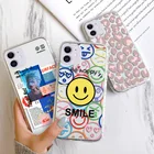 Чехол для Iphone 13 Pro Max, силиконовый чехол, iphone 11 12 Pro Capa Iphone 7 8 Plus 6 6S XS XR SE 2020 13 Mini Smile, мягкий чехол