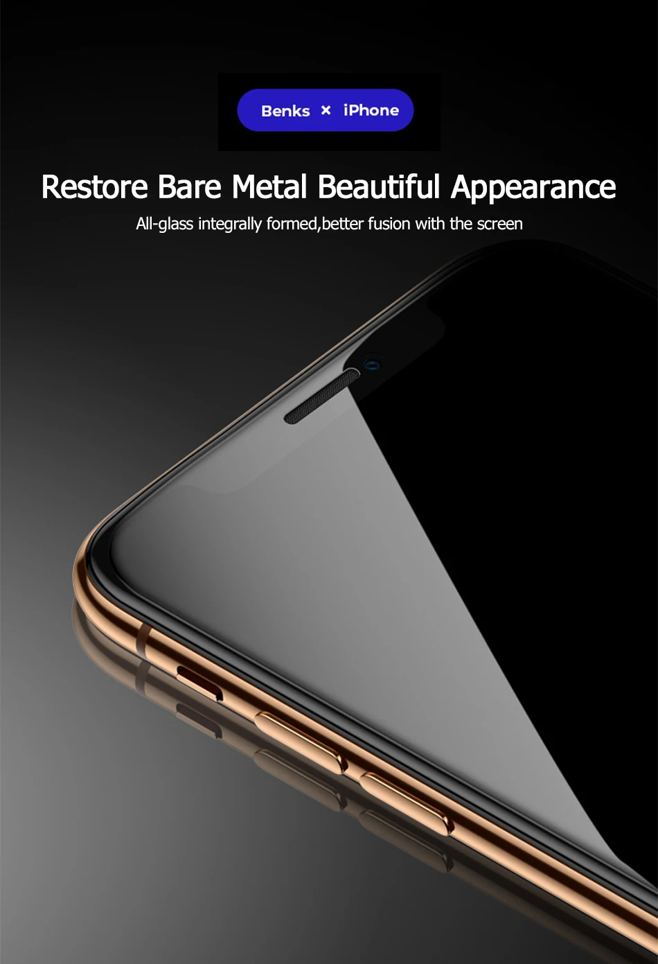 Benks OKR пленка из закаленного стекла 0,3 мм для iPhone 11 Pro Max, Защитная пленка для экрана против синего цвета AGC 9 H, Защитная пленка для передней панели без пузырьков