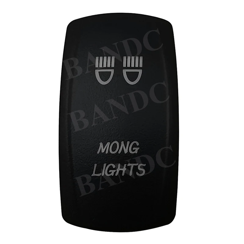 

Cover Cap Only! MONG LIGHTS Laser Etched Rocker Switch Backlit Cover Cap for Boat Truck ARB Caravan Switch,Car Accessories