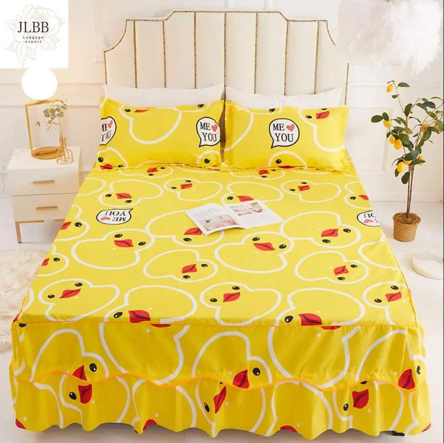 

Тонкий Высококачественный матрас с юбкой для кровати, защитный чехол, домашнее постельное белье (без наволочки), покрывало F0047