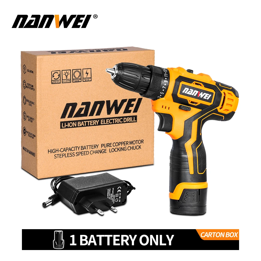 12V 3900mA 1B DIY power tools12V 18v 42vF Аккумуляторная дрель - Цвет: 12V 3900mA 1B