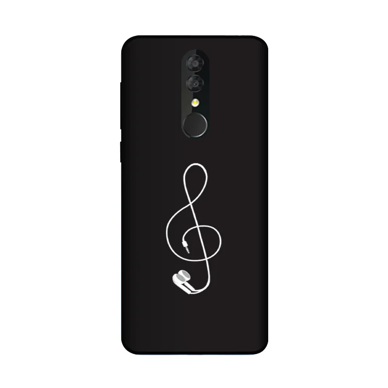 Мягкий силиконовый чехол QAQsam для Alcatel 3 2019 с рисунком 3L телефона матовым цветочным