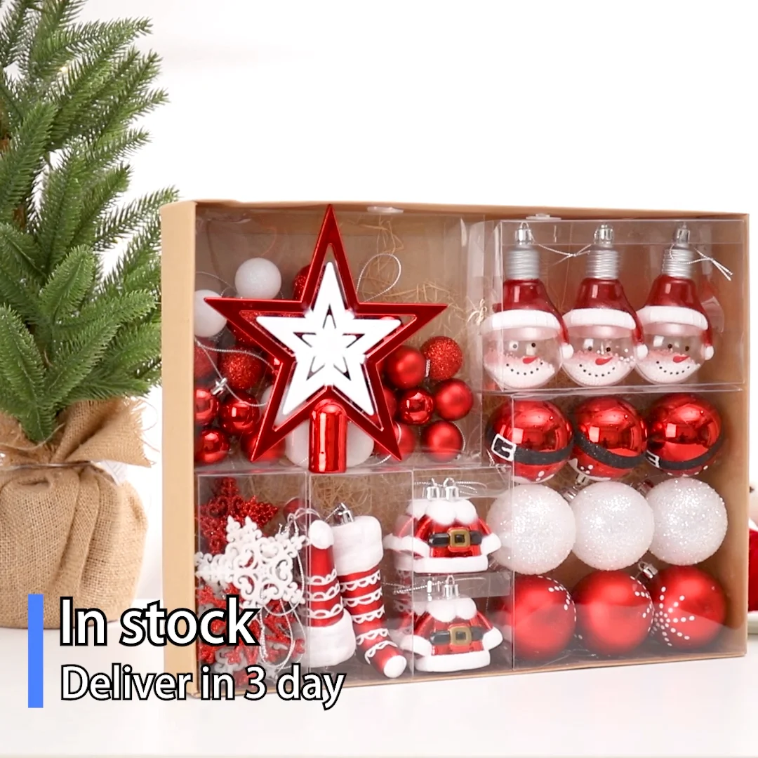 Christmas gift decoration ball Christmas tree decoration ornaments pendant jewelry accessories props set children's gifts