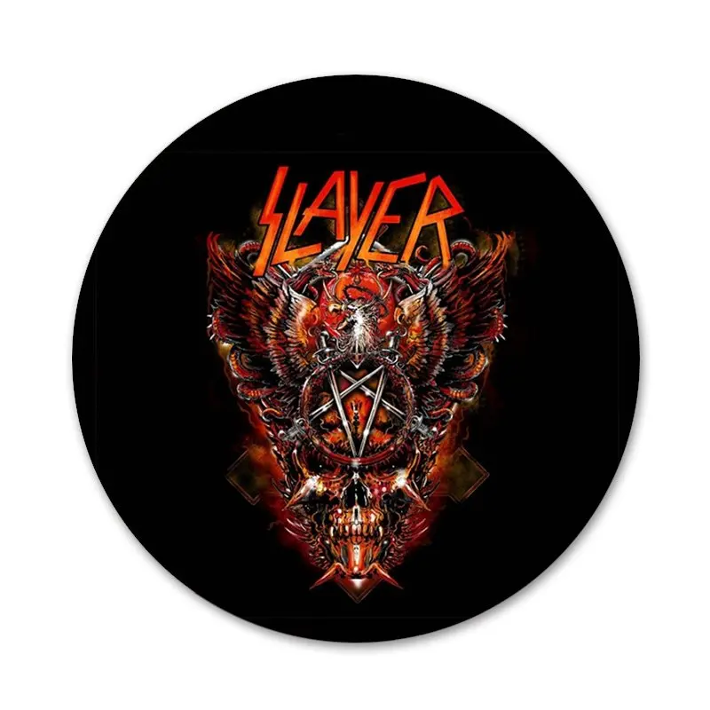 58 мм Slayer тяжелый металл рок группа удивительные значки значок Металлические