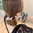 Женские резинки для волос, эластичные резинки с кристаллами из циркония, в виде медведя, цветка, звезды, корейские резинки, аксессуары для волос ручной работы, оптовая продажа