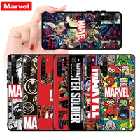 marvel avengers logo for xiaomi redmi note 10s 10 9 9s 8t 8 7 6 5 pro 5a 4x 4 pro max 4g 5g silicone soft phone case