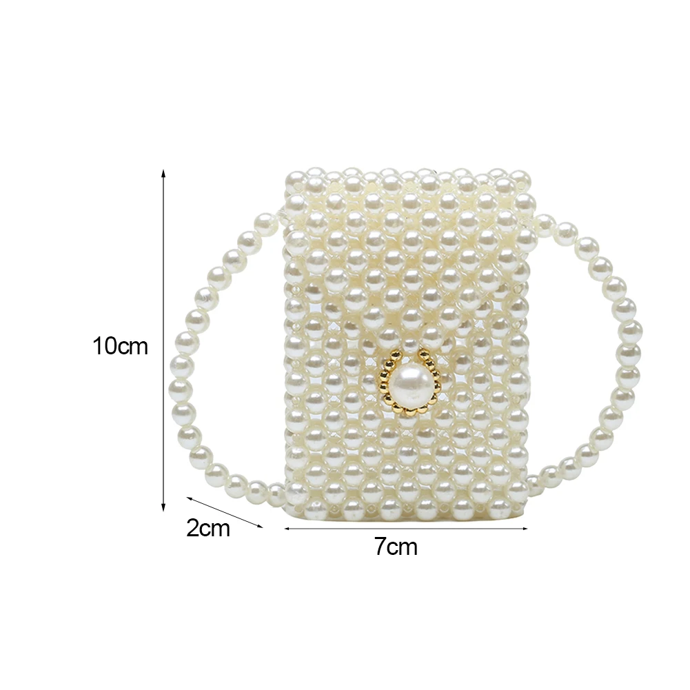 

Mini Exquisite Pearl Bag Handmade Vintage EVA Beaded Banquet Party Shoulder Bag Female Evening Bags Luxury Women's Coin Purse