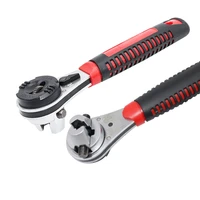 6 22mm torque spanner adjustable ratchet wrench with non slip handle plumbing pipe ratchet wrench repairing tool 14 78 inch