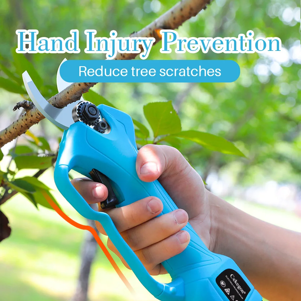 

Cordless Pruner, Electric Pruning Shears,Electric Pruner Shears 28mm Cutting Diameter Professional Electric Pruner 2 Ah Battery