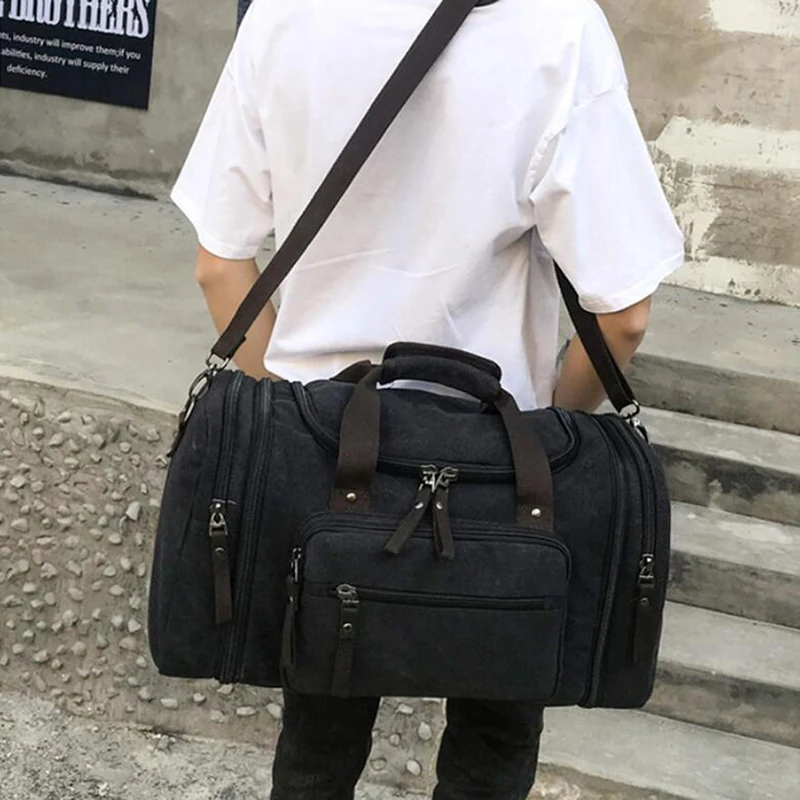 

LKEEP Soft Waterproof Men Travel Bags Carry On Large Capacity Duffle Water-repellent Bags Hand Luggage Weekend Bag For Women