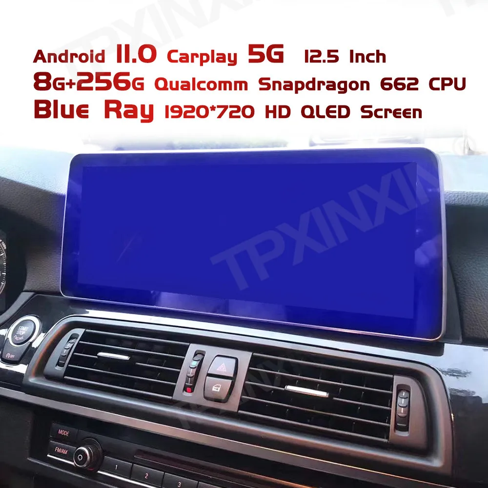 

256G+8G 12.3" Android 11 Car Multimedia Player For BMW 5 Series F10 F11 2009-2016 Car Stereo GPS Navigation Auto Radio Head Unit