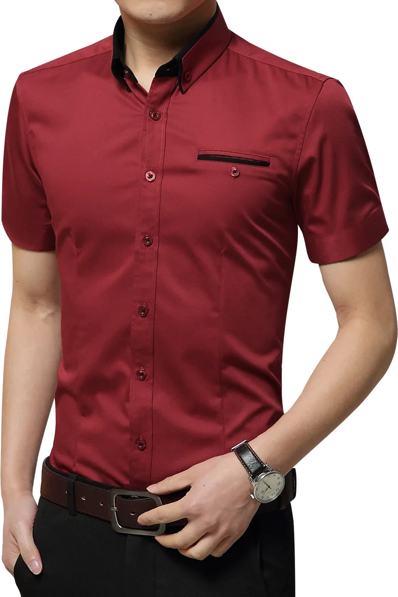 

The New Summer Of 2021 Men's Slim And Thin Short-sleeved Polo Shirt Korean Fashion Trendy Casual Business Shirt Clothing