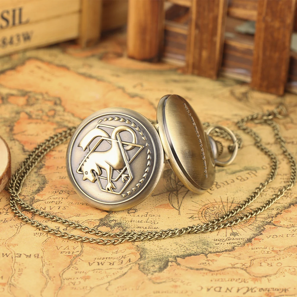 Новые карманные часы с мультипликационным серебристым тоном