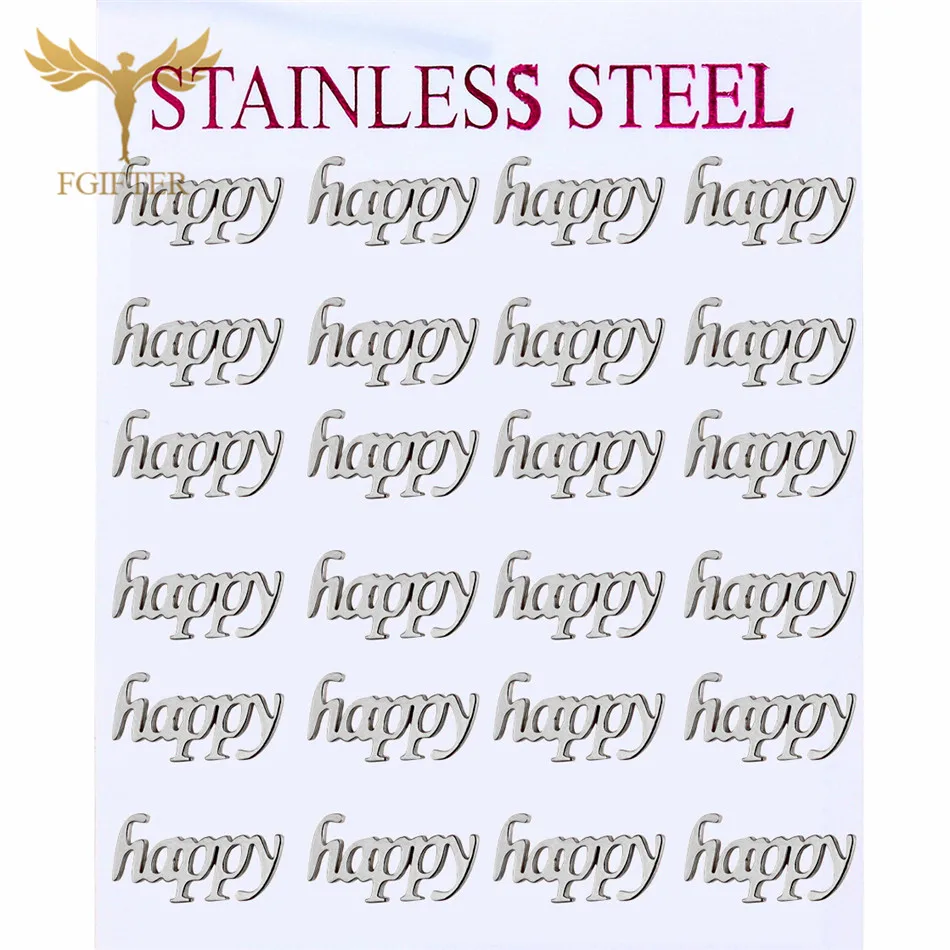 Серьги гвоздики из хирургической стали 12 пар в комплекте|Серьги-гвоздики| |