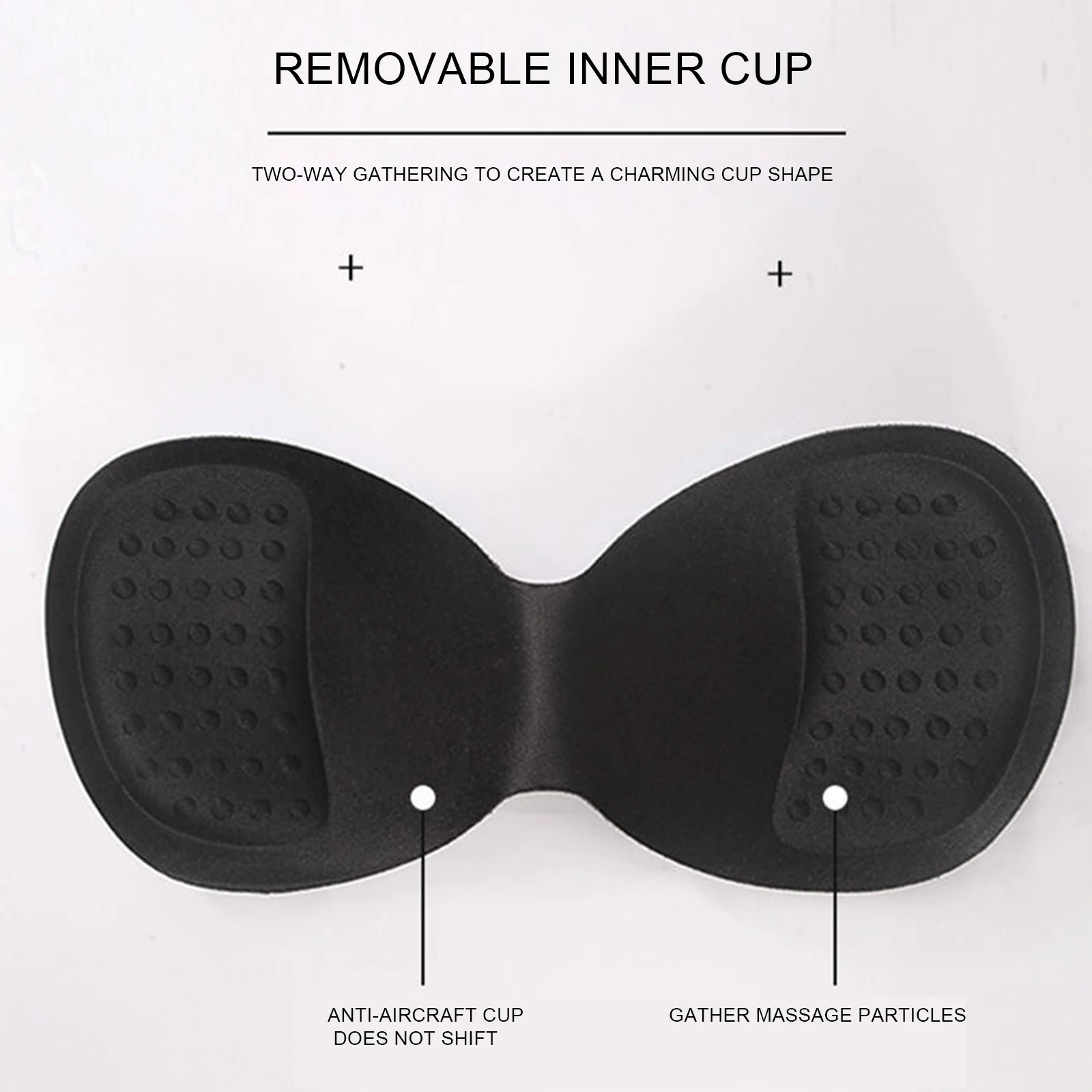 

New Underwear Bras For Women Ladies Breathable Support Bra With Removable Pad No Rims V Neck Design Gathering Bra Underwear
