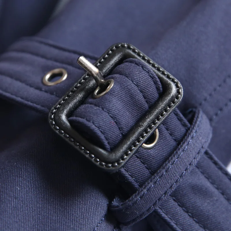 

Discount Sale Double Breasted Medium-length Pure Color Womens Coats Long Sleeve Turndown Collar Streetwear Trench Coat for Women