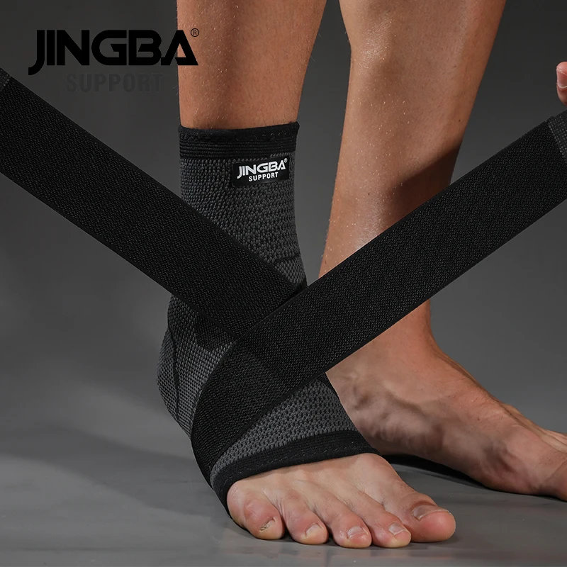 

JINGBA SUPPORT 1 PCS Nylon Strap Belt Compression Ankle Brace Support Outdoor Sports Football Ankle joint Protector Dropshipping