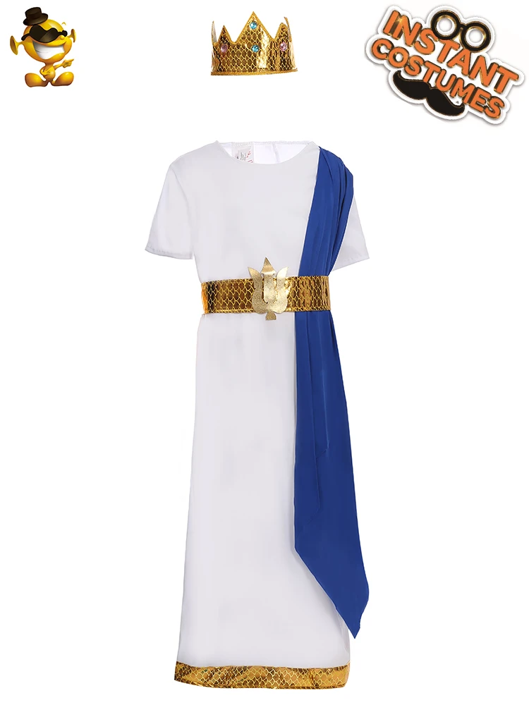 DSPLAY/милый детский костюм Zeus, греческий бог, древняя легенда, Нептун, библейская мифология, вечерние костюмы на Хэллоуин, маскарадный костюм