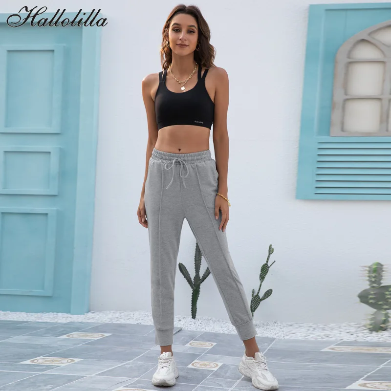 

Women's Clothing Sweatpants Women Sweat Pants Woman Clothes Full Length Pencil Pants Solid Casual Fashion Ladies Female Running