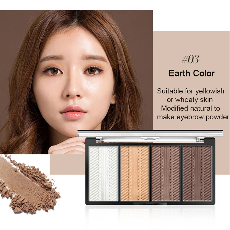 4 цвета Пудра для макияжа лица прессованная пудра контурирования бронзер