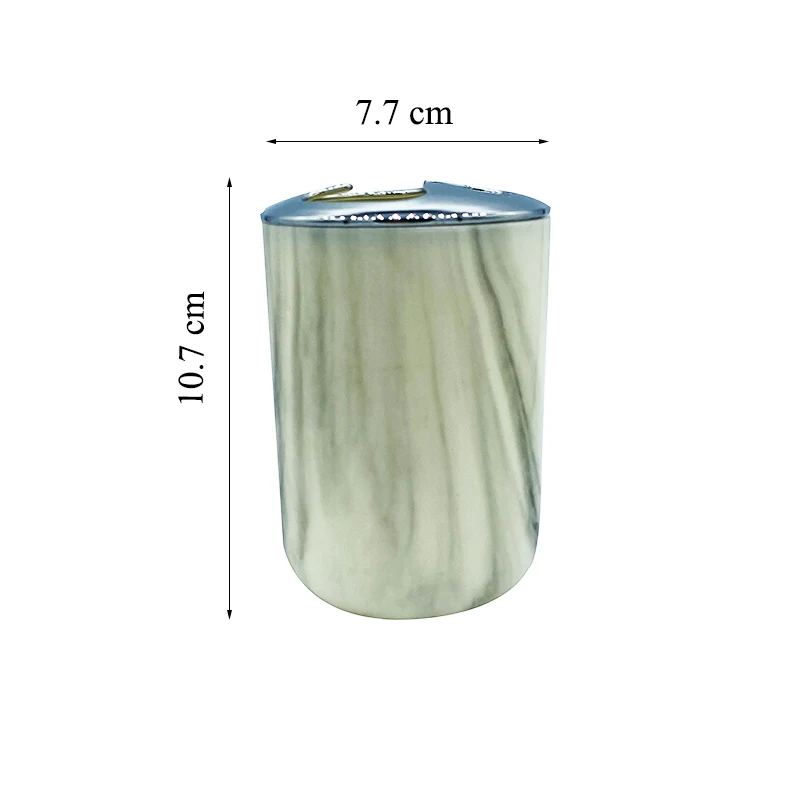 3pcs plastic marbled bathroom accessories sets soap dispenser cup toothbrush holder set home decoration free global shipping