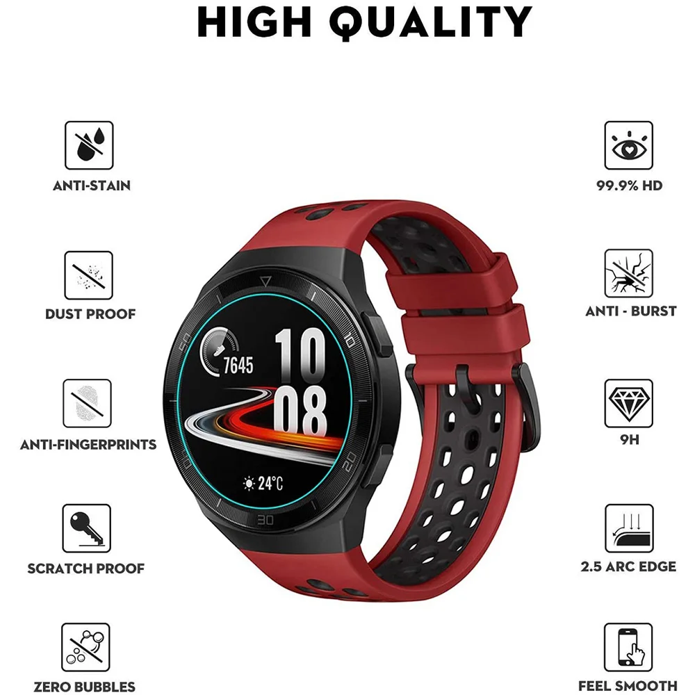 Ультратонкое закаленное стекло для Huawei Watch GT2e защитная пленка Премиум качества 46