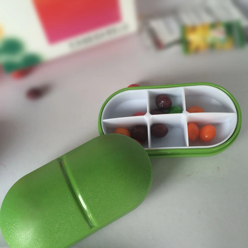 Красочная симпатичная коробка для таблеток семейная жизнь Выдвижной Дорожный