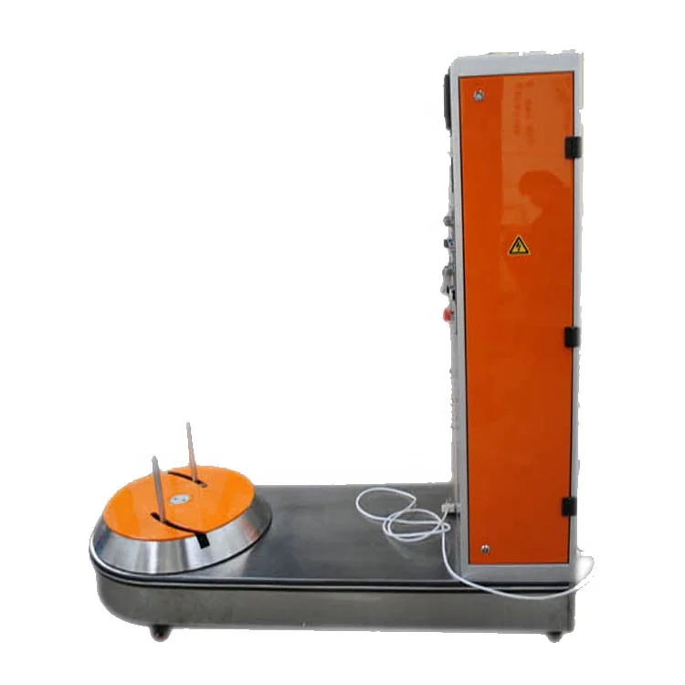

Automatic vertical film pallet strapping machine