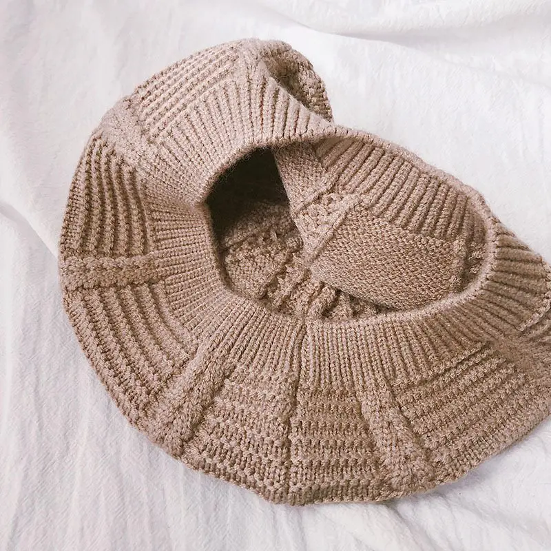 2019 модные вязаные береты на осень и зиму шапки для детей детская шапка вязаная