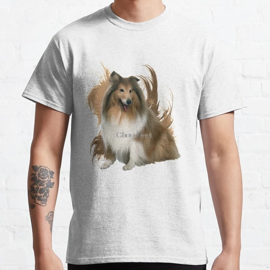 Мужская футболка шотландская овчарская Женская | одежда