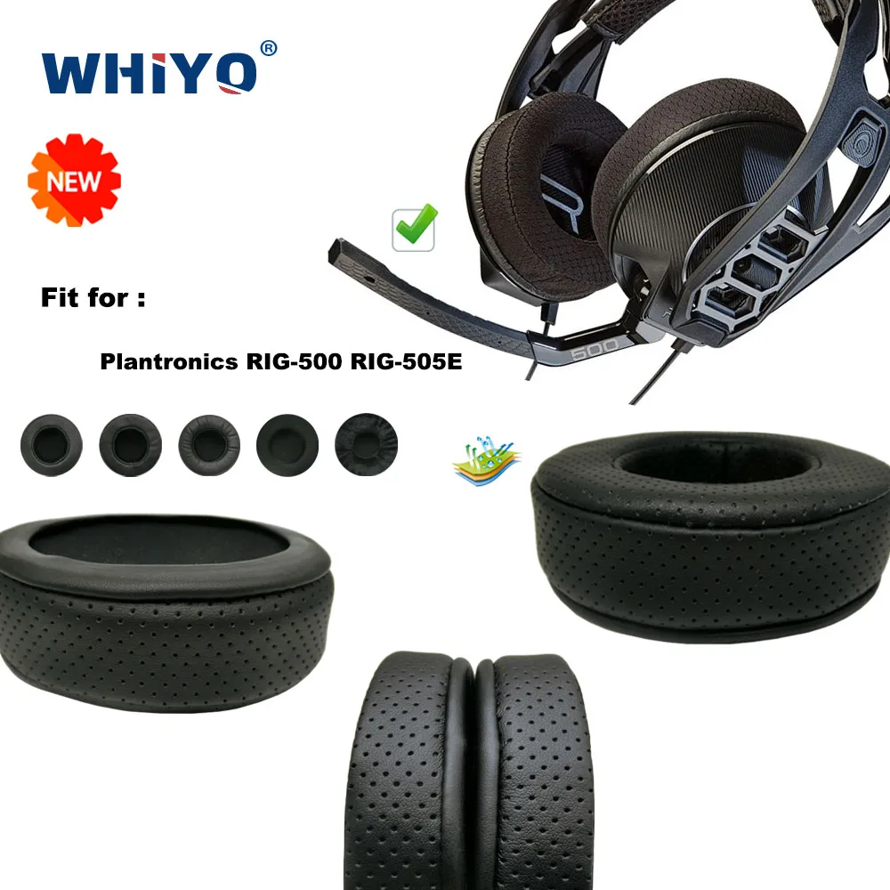 Новые обновленные Сменные амбушюры для Plantronics RIG-500, детали для наушников, Кожаная подушка, бархатные наушники, гарнитура