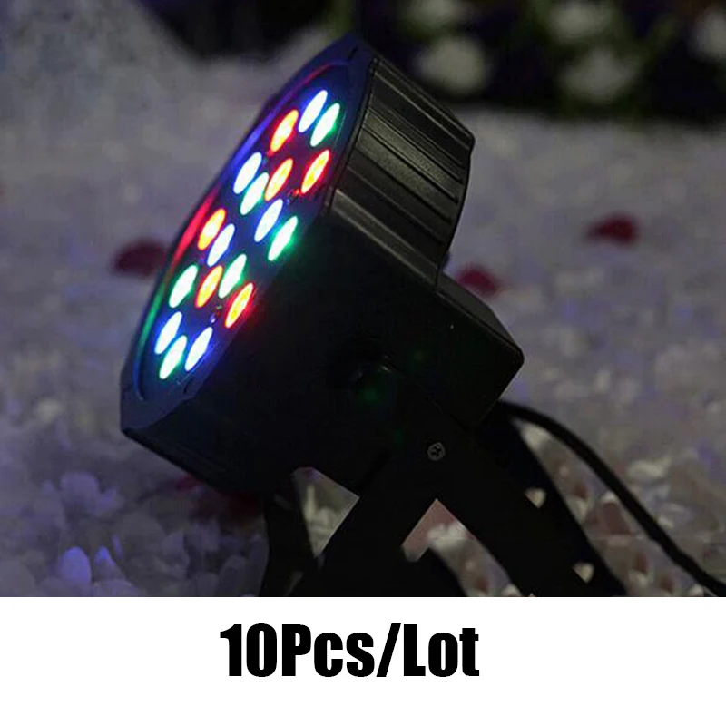 Dj Led RGB диско свет 10 шт./лот 18 шт. Пластиковые Par этапа мини может для клуба Show