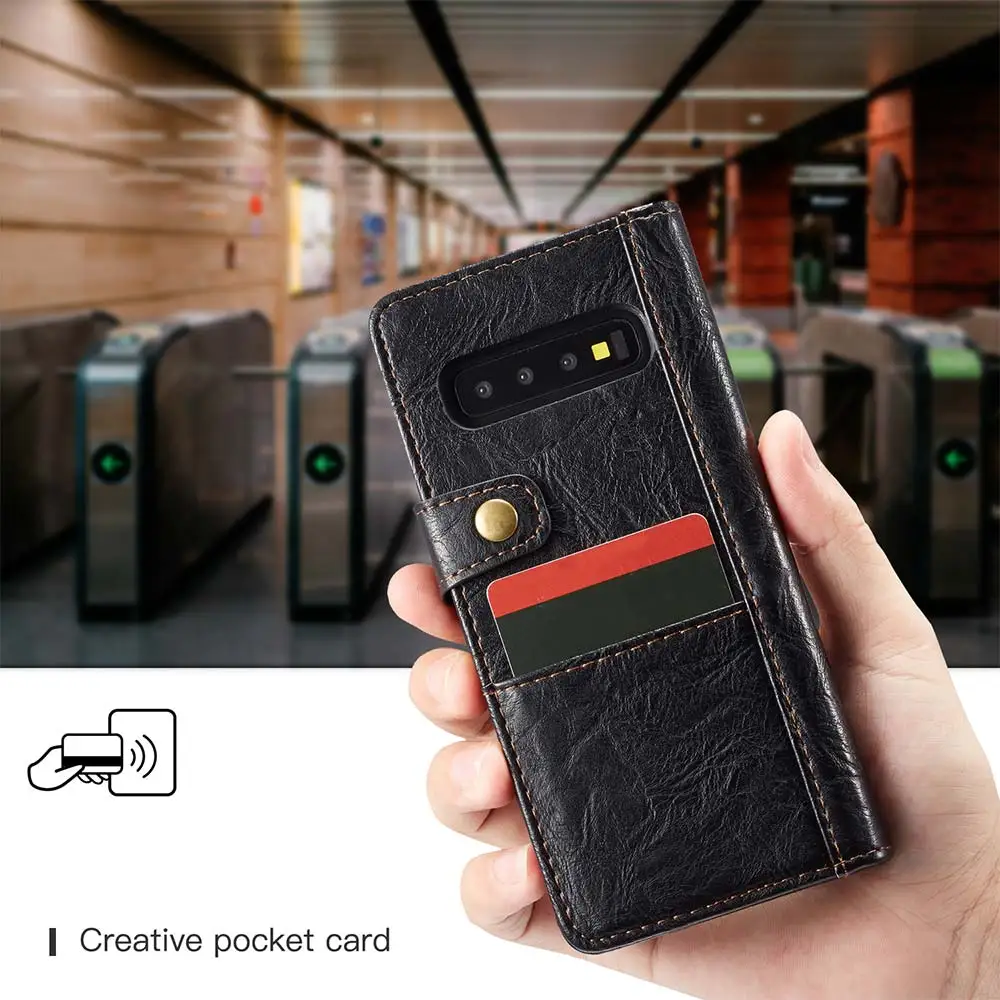 KISSCASE кожаный флип-чехол для телефона samsung S10 S9 S8 Plus S10E S7 Edge чехол бизнес-книги Note 9 8 s