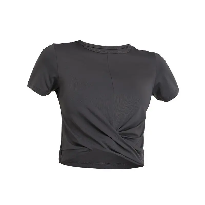 

Breathable Yoga Top Running Short-Sleeved T-Shirt Sexy Fashion Stretch Fitness Clothes Women Sports Shirt