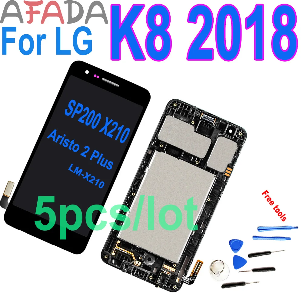 

5"LCD Display For LG K8 2018 Aristo 2 Plus SP200 MX210 LM-X210 X210AM X210MA SP200 X210 Touch Screen Digitizer Assembly 5pcs/lot