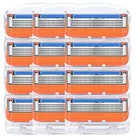 Бритвенное лезвие для мужчин, безопасное бритье лица, Бритвенная кассета из нержавеющей стали с 5 слоями, подходит для Gillette Fusion