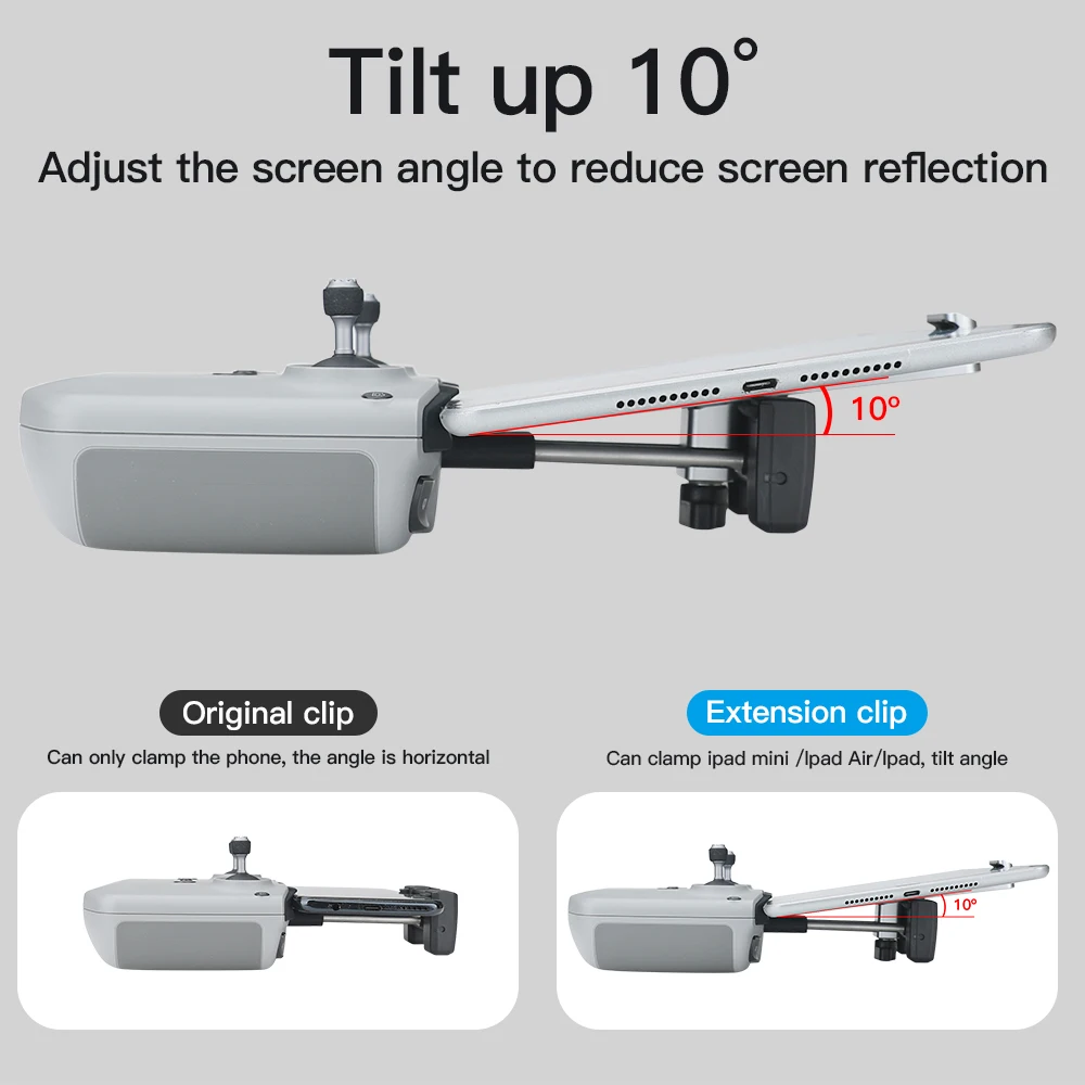 tablet holder remote control aluminum alloy lanyard durable 10 inch bracket extender for dji mavic air mini 2 accessories free global shipping
