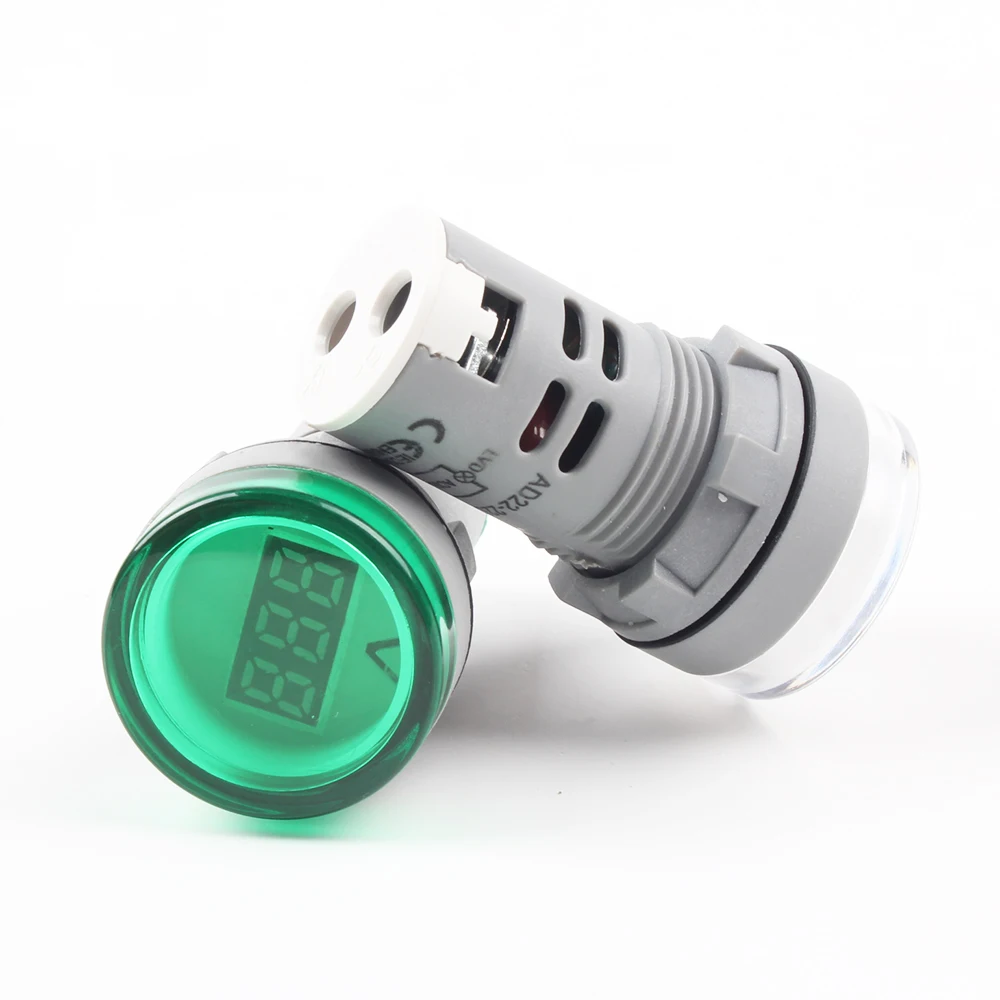22 мм светодиодный цифровой дисплей измеритель напряжения Индикатор сигнальная