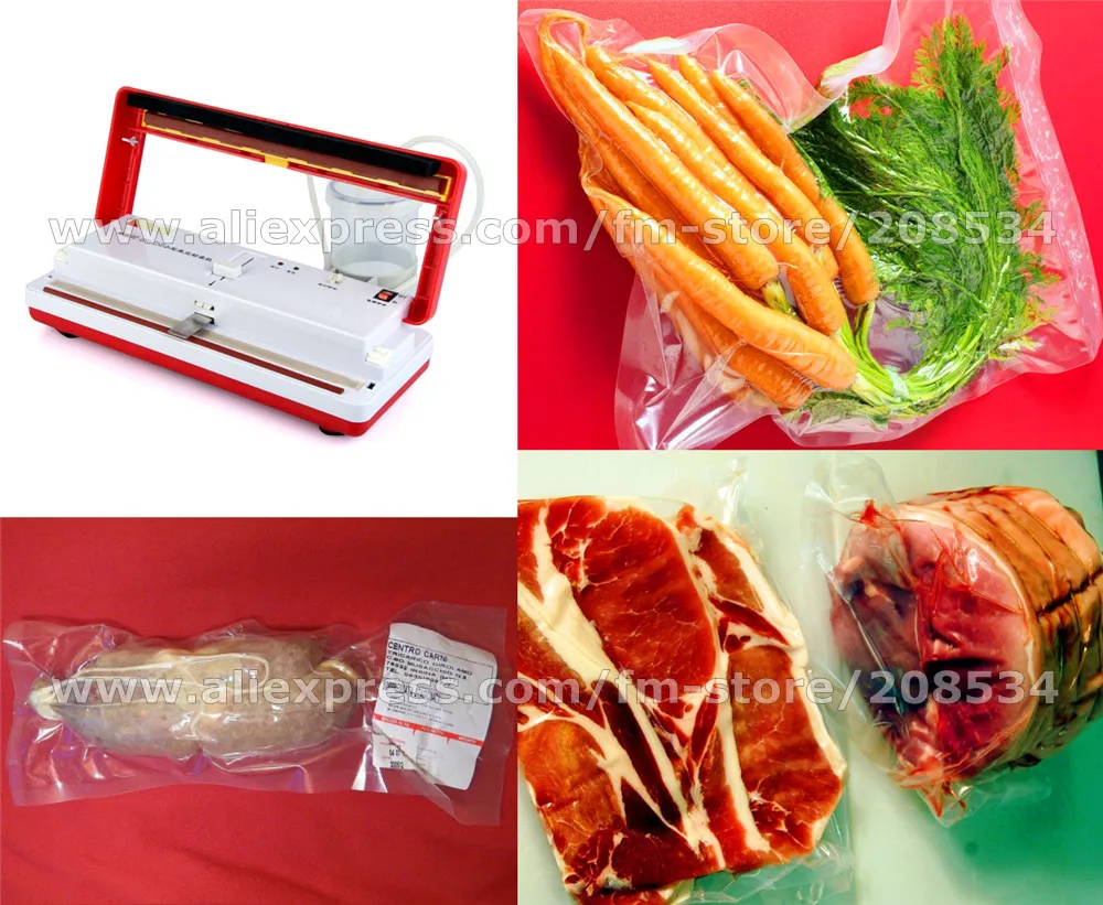 220В/110В бытовой коммерческий Вакуумный упаковщик машина для упаковки продуктов
