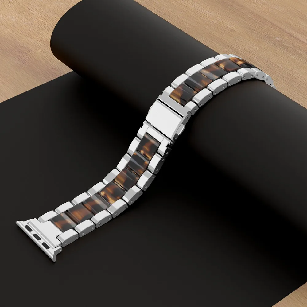 Роскошный металлический ремешок из нержавеющей стали для Apple Watch 38 мм 42 браслета