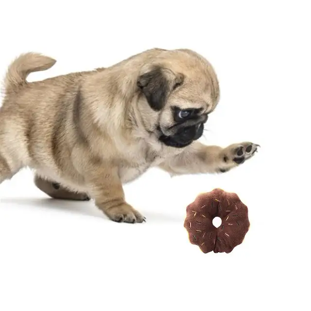 1Pcs Plush Cartoon Pet Dog Toy Interactive Puppy Chew Cleaning Teeth Toys Sound Squeaky Dogs Bite Resistant Toys Dog Accessories